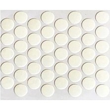 Hakay Beyaz Yapışkanlı Vida Tapası – 100 Adet Vida Kapatıcı Kapağı