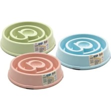 Hakay Kaymaz Tabanlı Yavaş Yeme Mama Kabı, 440 ml