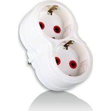 Hakay Ikili Priz Çoğaltıcı, 2'li Topraklı Papatya Golyat Modeli