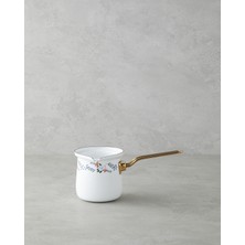 PremiumPort Beyaz Emaye Cezve 10 cm – Şık ve Dayanıklı Tasarım