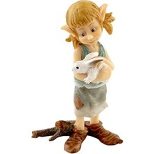 Hakay Sarılan Tavşan Figürü - Minyatür Peri Bahçesi