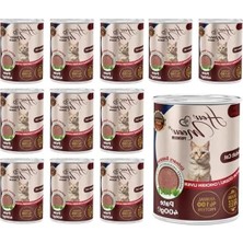 Hakay Tavuk Ciğerli Yetişkin Kedi Pate, 400 gr x 12 Adet