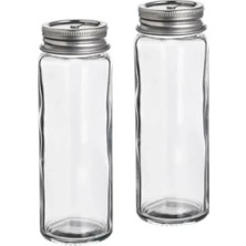 Hakay Cam Tuzluk ve Karabiberlik Seti - 12 Cm, 2 Parça