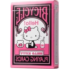 Hakay Hello Kitty Temalı Oyun Kartları, Siyah ve Pembe Tasarım