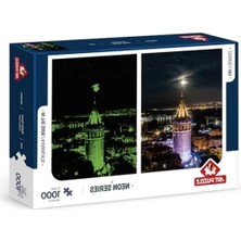 Hakay Neon Etkili 1000 Parça Galata Kulesi Puzzle