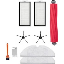 Hakay Robot Süpürge Aksesuar Seti - Mikrofiber Mop, Hepa Filtre ve Fırçalar