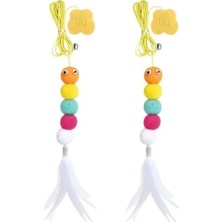 Hakay Kedi Kapı Oyuncağı Seti – Yaylı Ipli ve Tüylü Interaktif Oyun