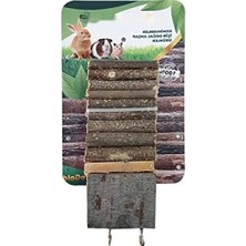 Hakay Ahşap Kemirgenler Için Çift Platform Köprü, 7X35 cm