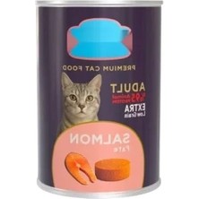 Hakay Yetişkin Kediler Için Somon Etli 400 gr Pate Konserve Mama