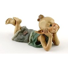 Hakay Düşünce Heykelli Küçük Minyatür Peri ve Teraryum Bahçe Figürü