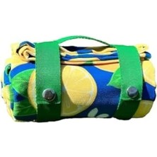 Hakay Limon Desenli Dayanıklı Piknik Örtüsü, 150X150 cm