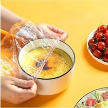 Hakay 100 Adet Yeniden Kullanılabilir Elastik Yiyecek Koruyucu Kapak Seti
