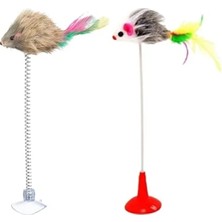 Hakay 2'li Vantuzlu Hareketli Çanlı Kedi Oyuncağı