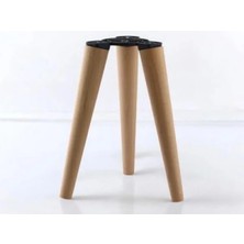 Hakay Ahşap Zigon Sehpa Ayak Takımı - 50 Cm, 3'lü Set