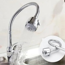 Hakay Iki Fonksiyonlu Dönebilen Hortumlu Musluk Ucu