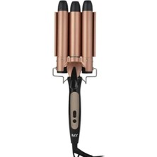 Hakay Dijital Ekranlı Su Dalgası (Wag) Siyah Saç Maşası, 25MM