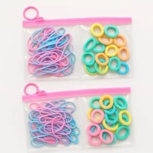 Hakay Renkli Yumuşak Saç Lastiği Seti - Kaymaz ve Esnek