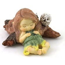 Hakay Minyatür Peri Bahçesi Için Uyuyan Küçük Peri