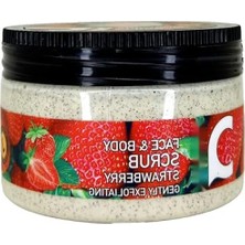 Hakay Çilekli Yüz ve Vücut Peeling Scrub - 300 ml