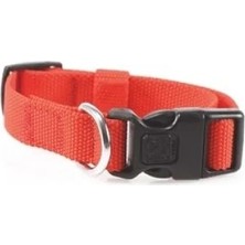Hakay Ayarlanabilir Köpek Boyun Tasması - Kırmızı, Küçük Boy