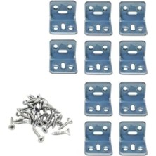 Hakay Kaliteli L Tipi Metal Köşebent, 30X25X25MM, Gümüş Renk, 10 Adet Vida ile