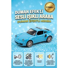 Farbu Oyuncak Duman Atan 3 Buton Fonksiyonlu Sesli Işıklı Müzikli Sürtmeli Kapıları Açılan Porsche Oyuncak Araba