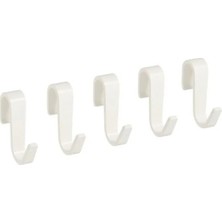 Hakay Pratik 5'li Beyaz Kanca Seti - Çok Amaçlı Kullanım