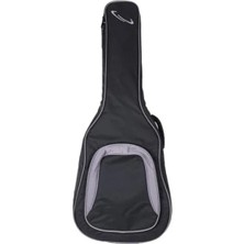 Hakay Akustik Gitar Için Siyah-Gri Gigbag