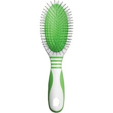 Hakay Orta ve Uzun Saçlı Köpekler Için Nazik Pin Fırça - Yeşil/beyaz