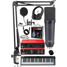 Hakay Mıdı Paket - Ses Kartı, Mıdı Klavye ve Mikrofon Seti