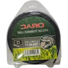 Hakay Kare Kesitli Siyah Tırpan Misinası, 4 Mm, 28 M