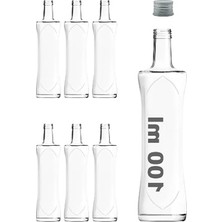 Hakay Şeffaf Kavisli Cam Sosluk Seti, 100 ml Hacim, 6 Adet