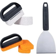 Hakay Barbekü Temizleme Alet Seti, 8 Parça, Paslanmaz Çelik