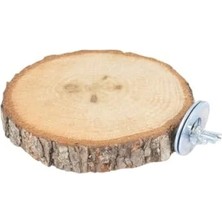 Hakay Büyük Boy Ahşap Kuş Tüneği - Çap 14-16 Cm, Kalınlık 1.5 cm