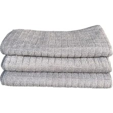 Hakay Mikrofiber Mutfak Temizlik Bezi, Leke Tutmaz - Kareli 40X40 cm - 3 Adet