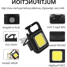 Hakay Şarj Edilebilir Mini El Feneri, Led, Mıknatıslı, Suya Dayanıklı