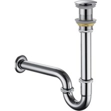Hakay Paslanmaz Çelik Pop-Up Lavabo Sifonu - 32 mm Çıkış