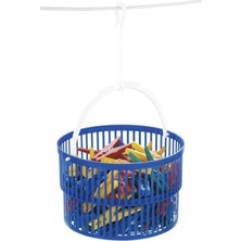 Hakay 30 Mandallı Mavi Çamaşır Mandalı Sepeti