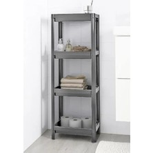 Hakay 4 Katlı Geçmeli Plastik Organizer - Banyo ve Mutfak Için