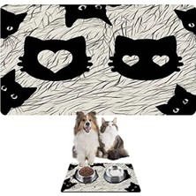 Hakay Evcil Hayvan Beslenme Matı - Su Geçirmez, Kolay Temizlenen (50X35 Cm)