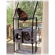 Hakay 4 Raflı Pencere Için Kedi Mobilyası - Penthouse Tasarım