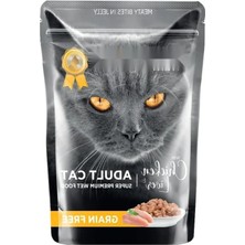 Hakay Yetişkin Kediler Için Jöle Içinde Tavuk ve Ciğer Parça Etli Yaş Mama, 85 G x 24 Adet