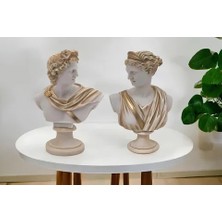 Vivense Artemis & Apollo Büst Set Krem Gold Eskitme
