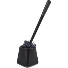 Hakay Yumuşak Uçlu Silikon Tuvalet Fırçası - Siyah