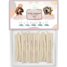 Hakay 12 cm Beyaz Burgu Çubuk - 100 Adet Paket