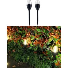 Hakay Güneş Enerjili Titreyen Mum Efektli Aydınlatma Işıkları - 2 Adet