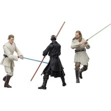 Hakay Koleksiyonluk 3'lü Aksiyon Figürü Seti - Qui-Gon Jinn, Darth Maul, Obi-Wan Kenobi