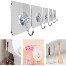 Hakay Yeniden Kullanılabilir Şeffaf Askı Kancası - 5'li Set