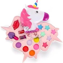 Hakay Unicorn Şekilli 3 Katlı Makyaj Seti