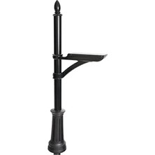 Hakay Dekoratif Posta Kutusu Direği - Siyah